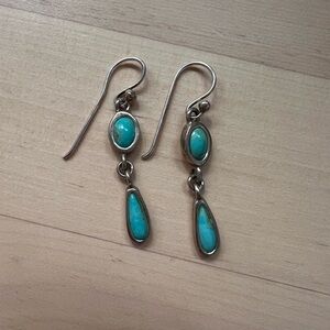 Turquoise and Sterling Silver Earrings